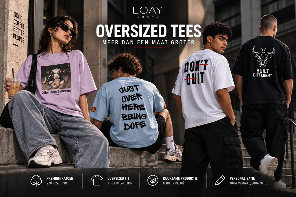 Oversized tee: stijlen, passen en kopen Loay Brand