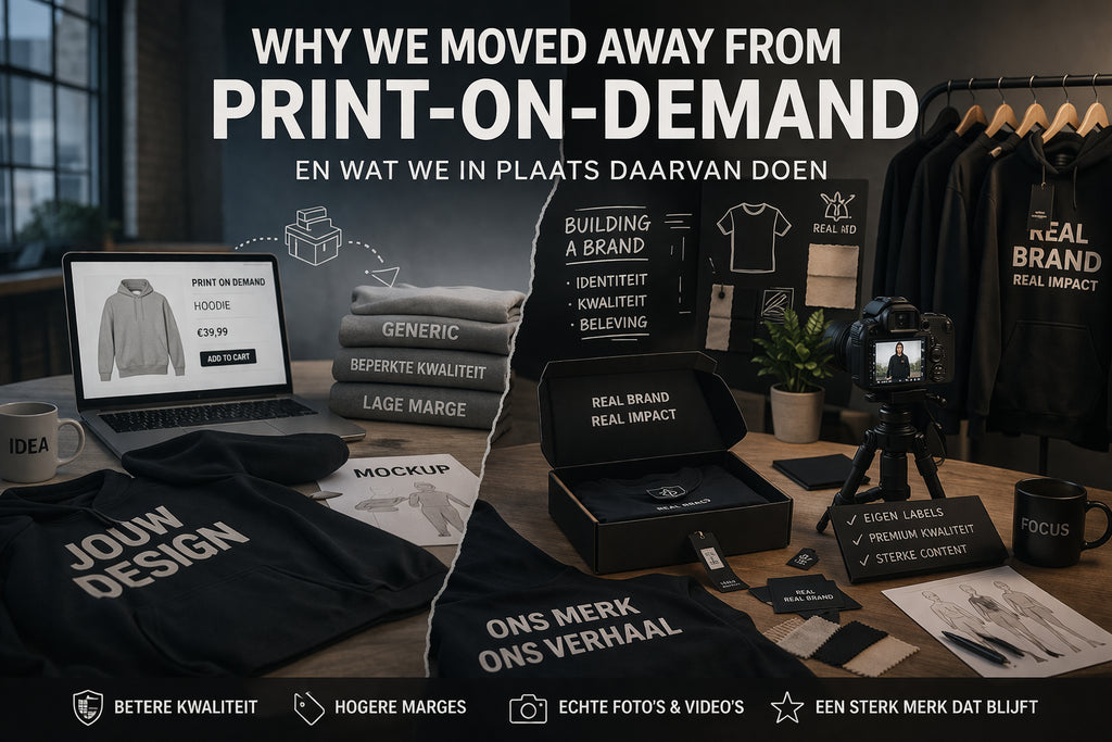 Waarom we nooit begonnen zijn aan print on demand brand (POD)