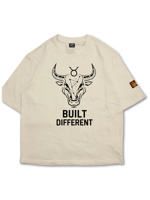 Built Different bull Tee | Premium Oversized Boxy Celestial T-Shirt Loay Brand