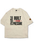 Built From Pressure Oversized T-Shirt geborduurd tekst | 240 GSM Premium Katoen Loay Brand