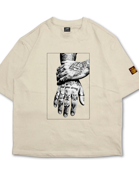 Find Your Strong Oversized Boxy T-Shirt | Premium Heavyweight 240 GSM Loay Brand