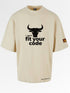 I Don't Fit Your Code Oversized Boxy T-Shirt | Premium Heavyweight 240 GSM