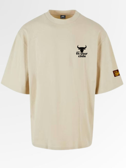 I Don't Fit Your Code Oversized Boxy T-Shirt | Premium Heavyweight 240 GSM