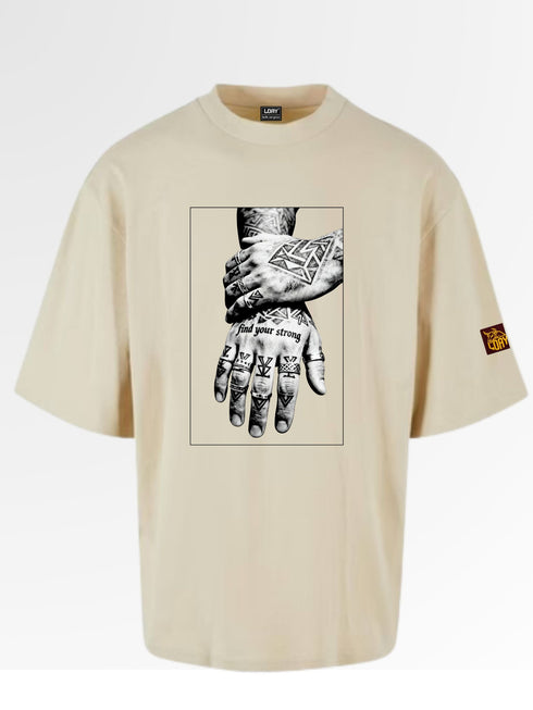 Find Your Strong Oversized Boxy T-Shirt | Premium Heavyweight 240 GSM Loay Brand