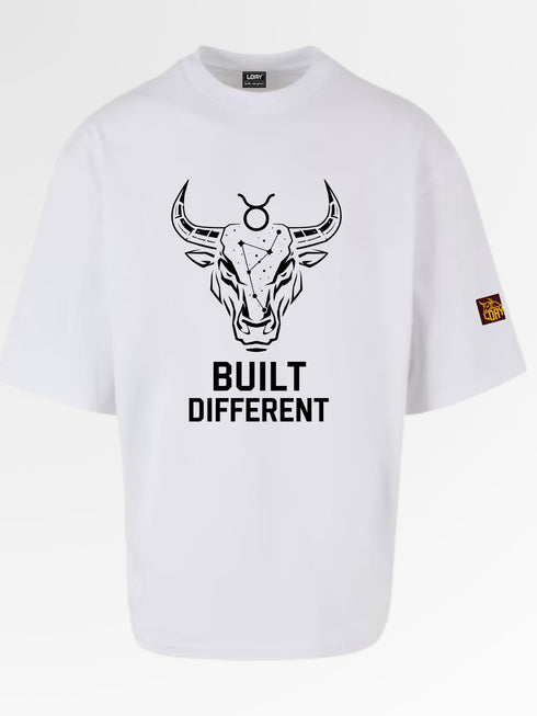 Built Different bull Tee | Premium Oversized Boxy Celestial T-Shirt Loay Brand