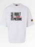 LOAY Built From Pressure Oversized T-Shirt geborduurd tekst | 240 GSM Premium Katoen Loay Brand
