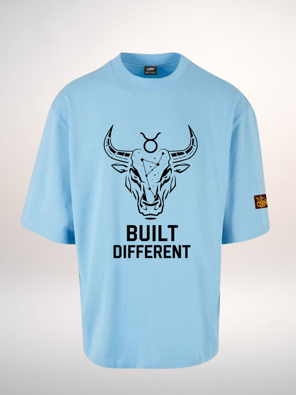 Built Different bull Tee | Premium Oversized Boxy Celestial T-Shirt Loay Brand