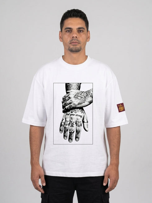 Find Your Strong Oversized Boxy T-Shirt | Premium Heavyweight 240 GSM Loay Brand