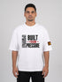 LOAY Built From Pressure Oversized T-Shirt geborduurd tekst | 240 GSM Premium Katoen Loay Brand