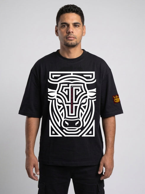Don't Let the Hard Days Win - geborduurd - Oversized Boxy T-Shirt | Premium Heavyweight 240 GSM