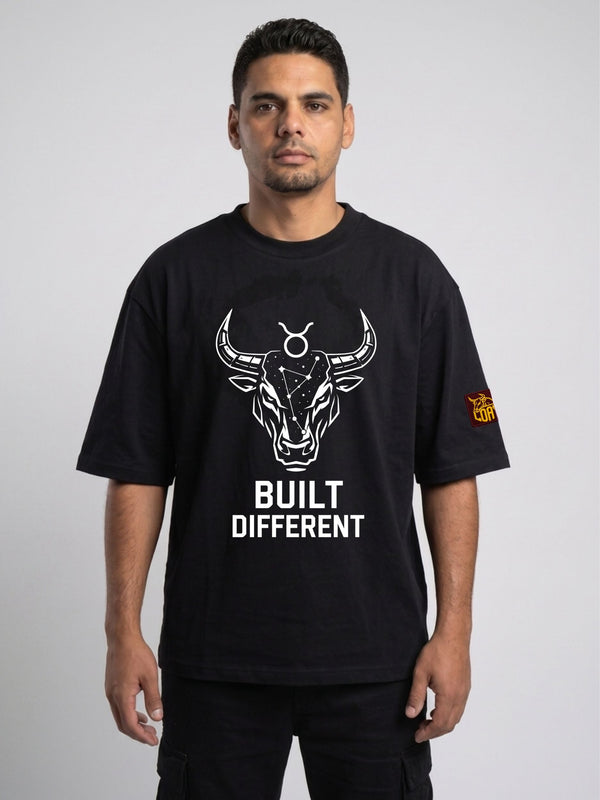 Built Different bull Tee | Premium Oversized Boxy Celestial T-Shirt Loay Brand