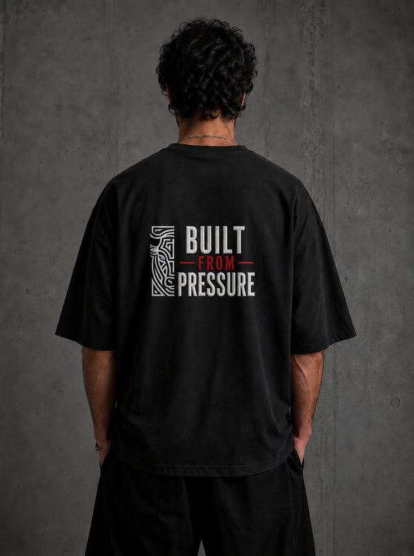 Built From Pressure geboorde t-shirt Loay Brand