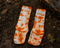 KUDOS Tie-Dye Sportsokken Swirly sox | White & Orange