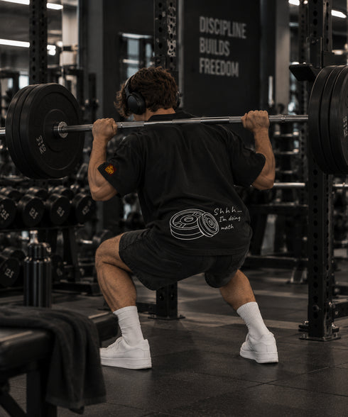 “Shhh… I’m Doing Math” Oversized gym fitness T-Shirt Loay Brand