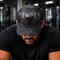 Zwarte stier snapback cap camouflage geborduurd Loay Brand
