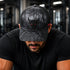Zwarte stier snapback cap camouflage geborduurd Loay Brand