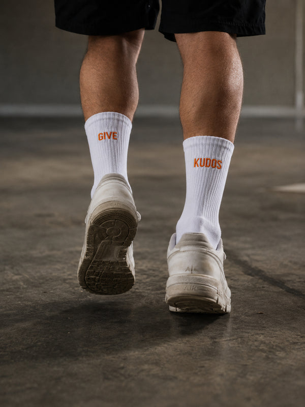 Swirly sox | GIVE KUDOS | White Loay Brand