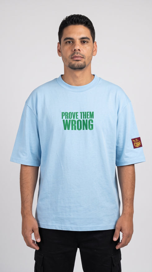 Prove Them Wrong Boxy T-Shirt – Zware 240g Streetwear Oversized Tee | Geborduurd | Heren Loay Brand