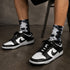 Swirly Sox tie dye | zwart-wit koe patroon sokken