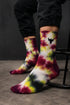 Swirly Sox tie dye | Loay brand | black-burgundy-lime Loay Brand